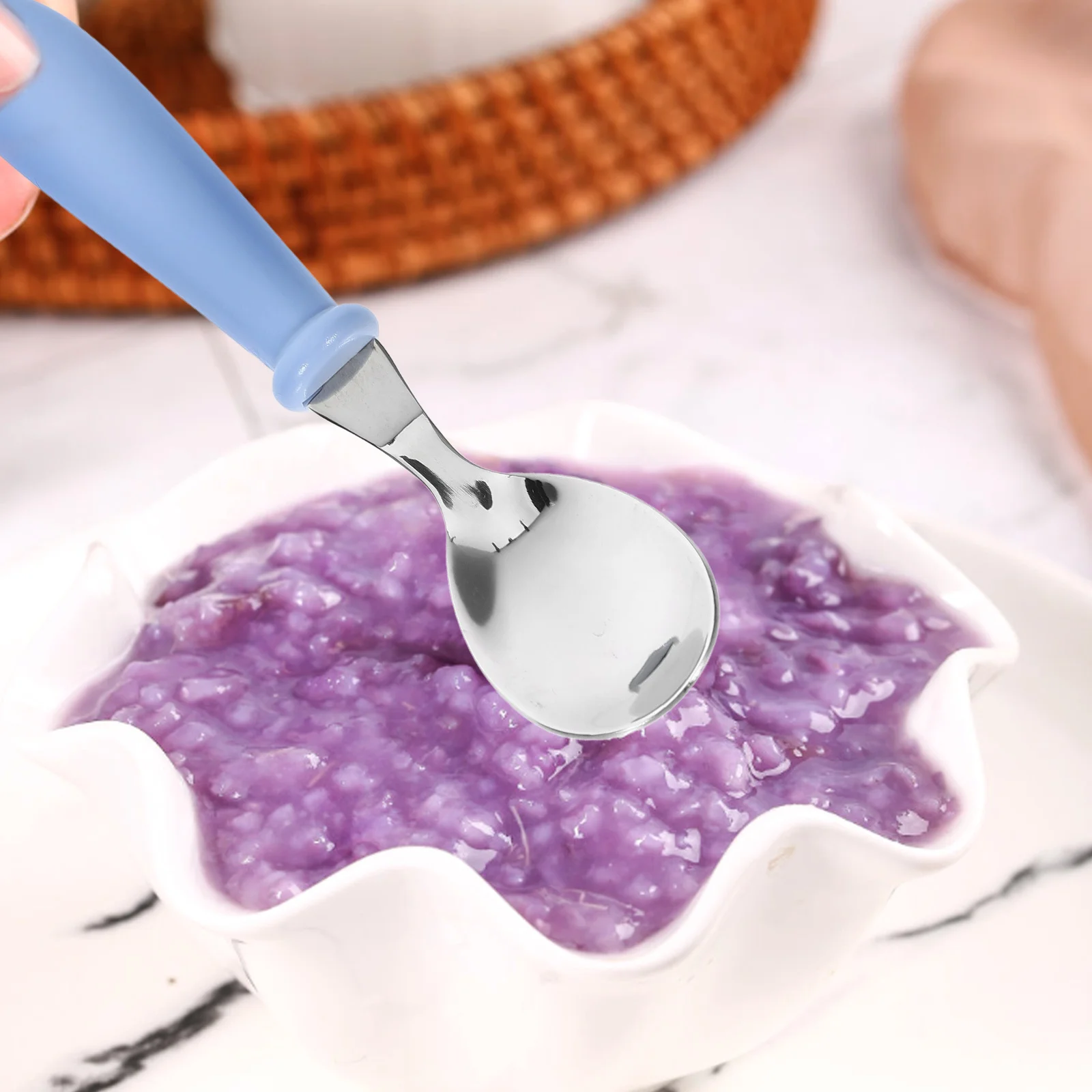 

4 шт., набор детских вилок и ложек из нержавеющей стали, легкая прочная посуда для малышей, детей, можно мыть в посудомоечной машине, гладкая ручка