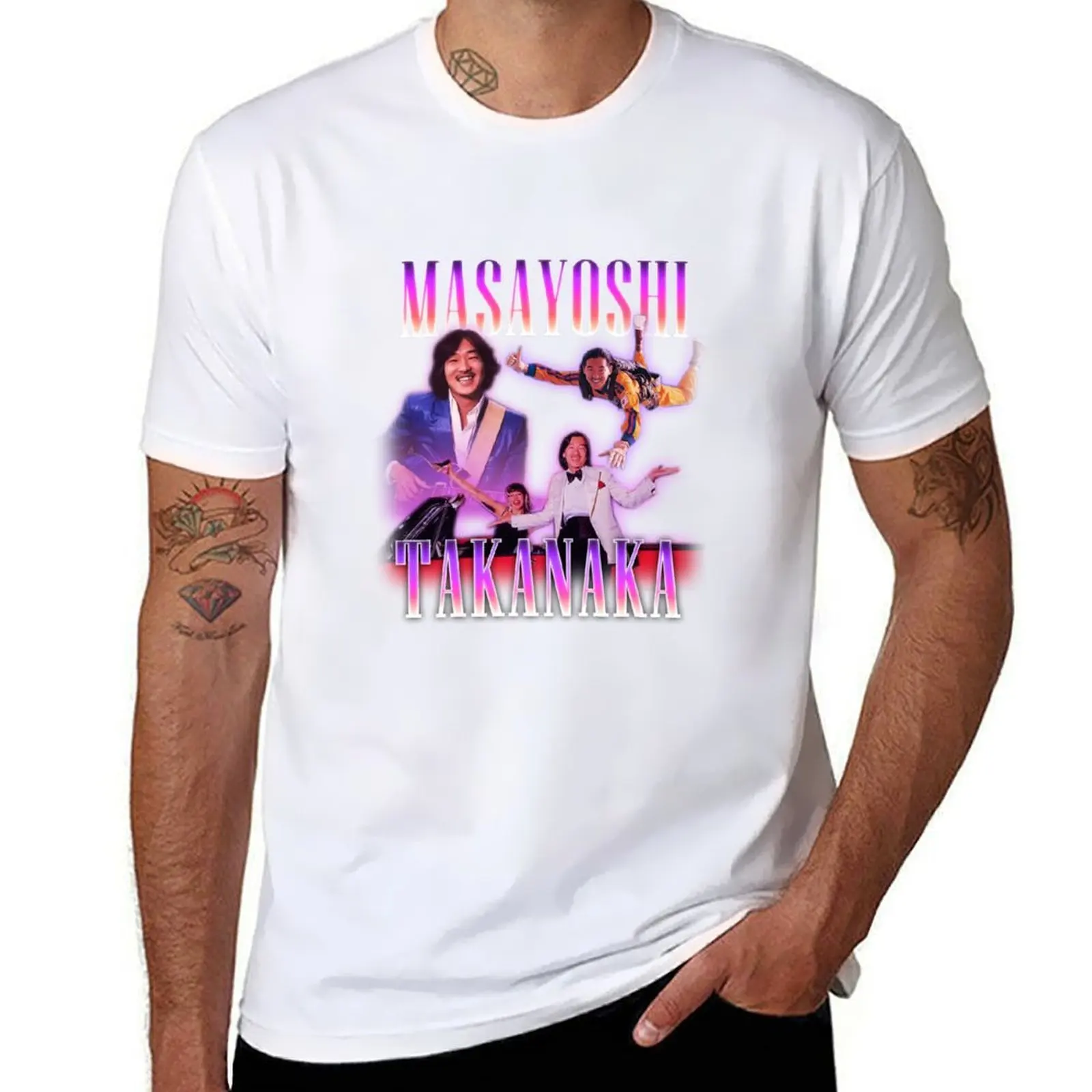 

masayoshi takanaka 90s T-Shirt printed t shirts for man t shirt man casual T-Shirt