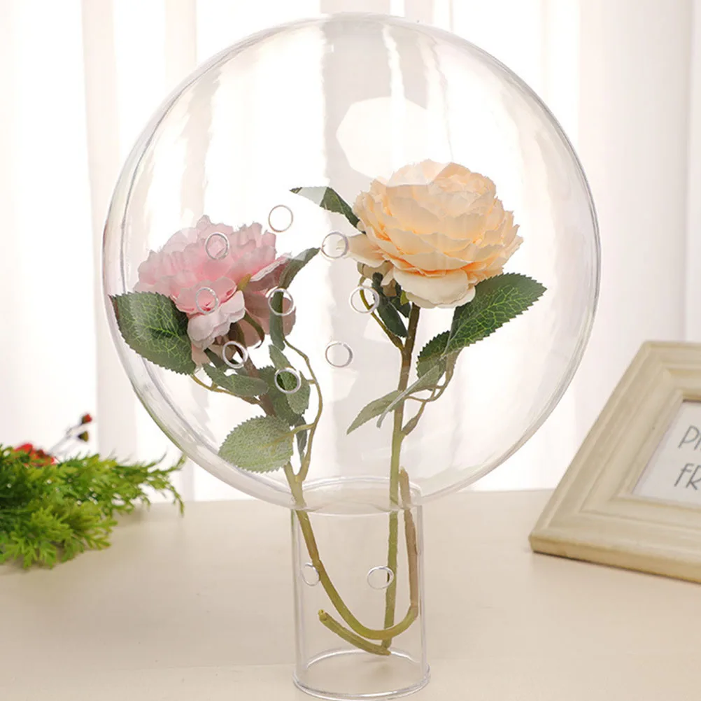 

Acrylic Hollow Ball DIY Gift Flower Sphere Clear Packaging Valentine Supplies Decorative Bouquet Wrapper Lightweight Storage