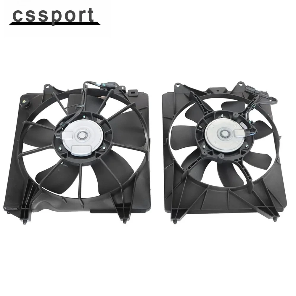 

2pc Cooling Fan Assembly For Honda HR-V 2016-2022 1.8L AC Condenser Radiator Engine