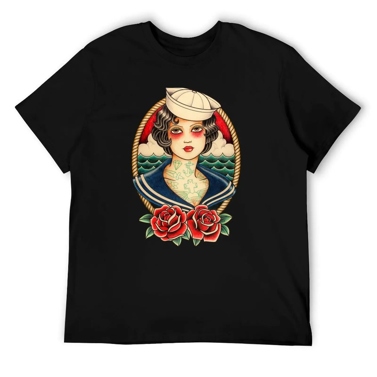 

Sailor girl tattoo T-Shirt t shirt man casual man tshirt T-Shirt