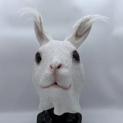 Rabbit Latex Animal Mask, Easter Costume Mask, Fancy Masquerade Party