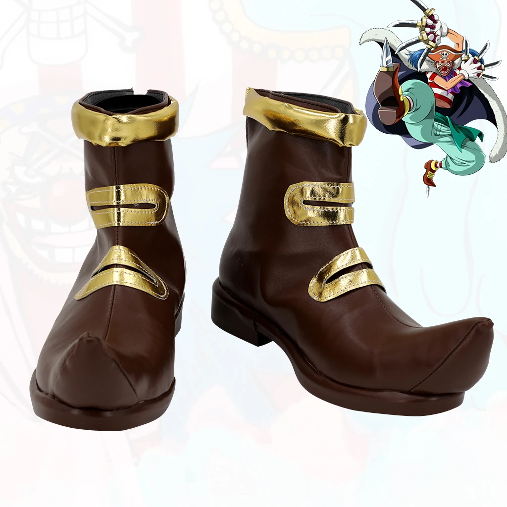 Buggy Shoes One Piece Cosplay Boots