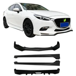 Car Bodykit For Mazda 3 Axela For 2017 2018 2019 Front Lip Rear Lip Side Skirts PP Plastic Auto Exterior Accessories Parts Refit