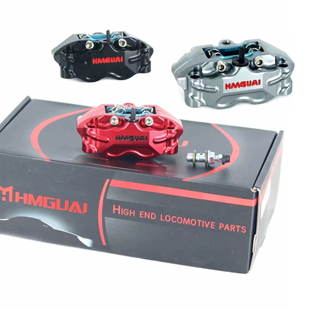 Universal Motorcycle Disc Brake Caliper 4Piston 82mm Radial Mounting For Honda Yamaha Scooter RSZ JOG FORCE DIO PCX125 Dirt Bike