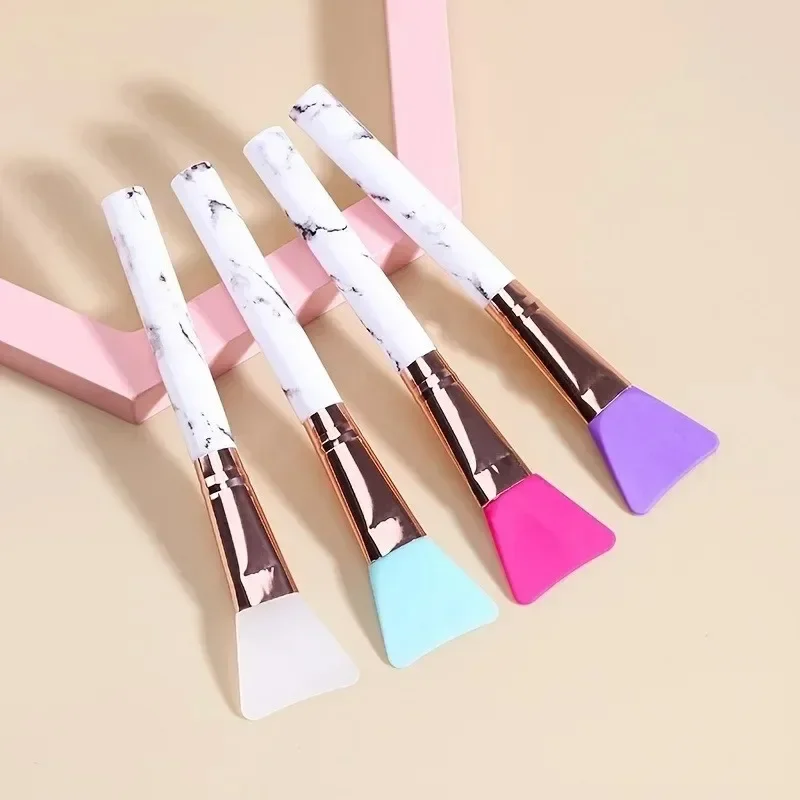 New Marble Face Mask Brush Silicone Soft Head Beauty Brush Makeup Tool Mixing Spatula