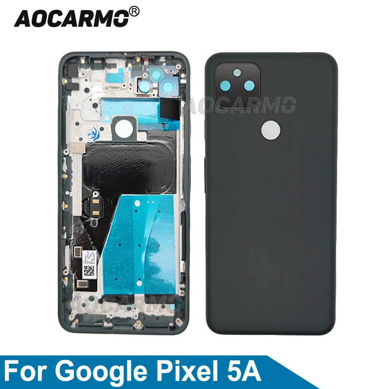 

Aocarmo для Google Pixel 5A задняя дверь задняя крышка рамка Корпус с боковыми ключами Запасная часть