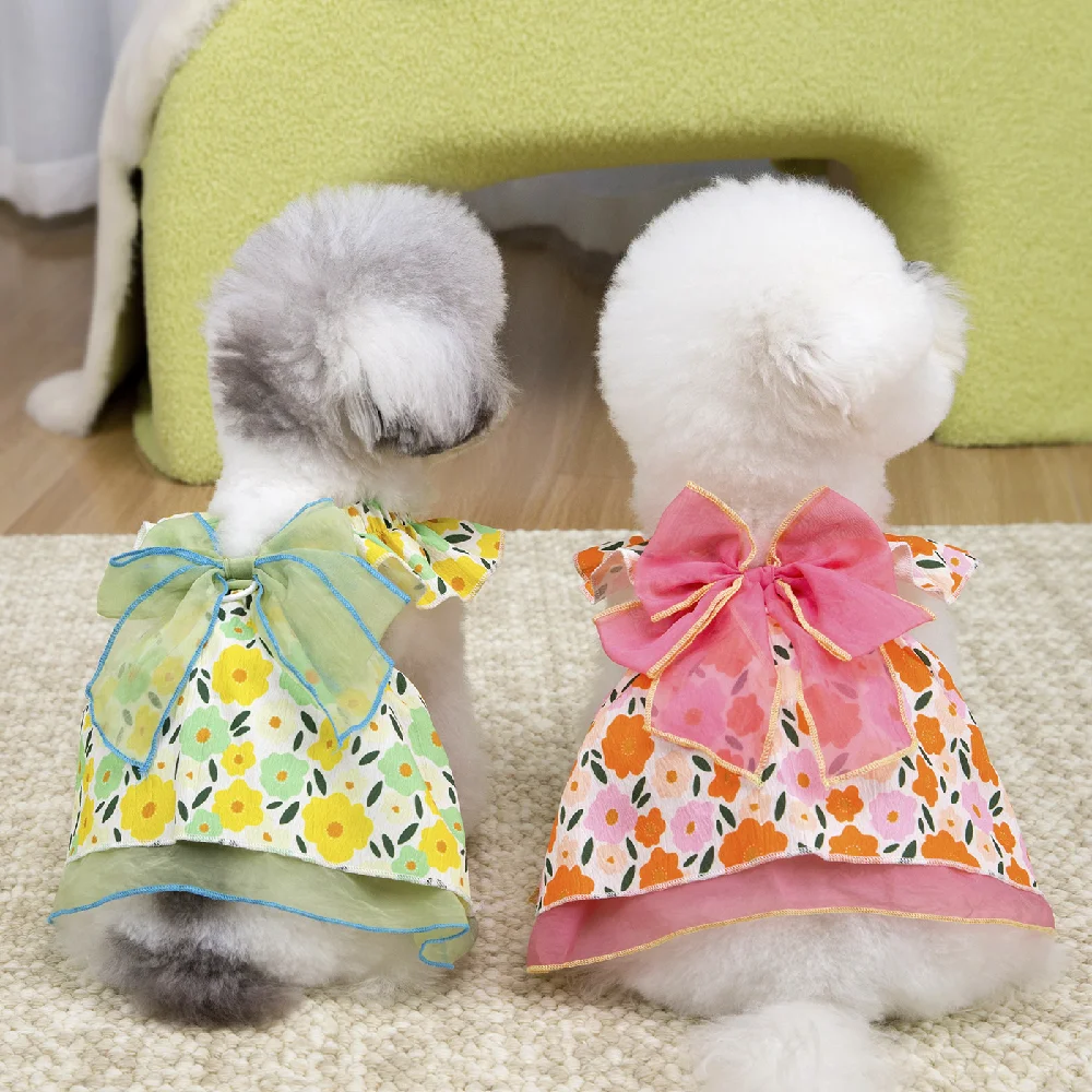 

Dog Dress Summer Pet Dog Clothes For Dogs Puppy Skirt Pet Clothing For Small Dogs Outfits Chihuahua Yorkshire Para Perro XS-XL