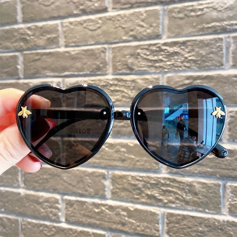 Neue Retro Love Frame Little Bee Dekobrille für Jugendliche, modische Brille für Jugendliche – Detail 3