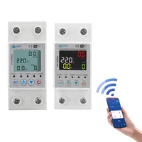 63A TUYA APP WiFi Smart Circuit Earth Leakage Over Under Voltage Protector Relay  Switch Breaker Energy Power kWh Meter monitor