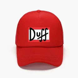 Duff Beer Foam Trucker Hat uomo donna traspirante regolabile papà Hat Girl Boy Outdoor Snapback Mesh berretto da Baseball cappello estivo per adulti