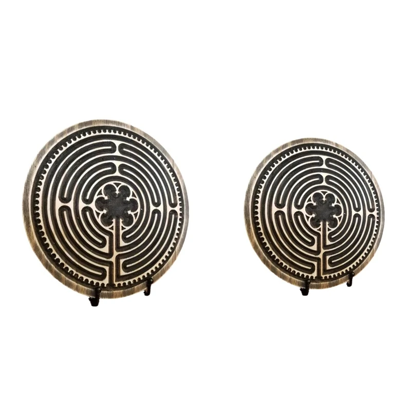 1 PCS Labyrinths Wood Labyrinths Finger Labyrinths As Shown For Meditation And Prayer