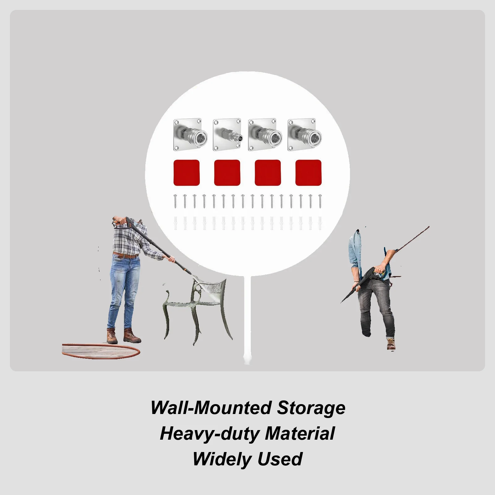 

Крепление для мойки высокого давления, настенная стойка для пенопластовой пушки, настенный кронштейн для мойки высокого давления для дома, гаража, автомойки, сада