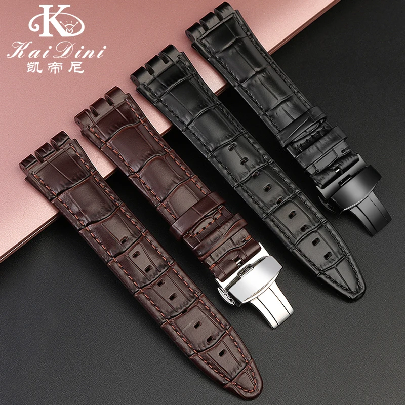 

Кожаный ремешок для часов Swatch серий YVS400, YVS401, YVS423, YVB404, ремешок из воловьей кожи, браслет с вогнуто-выпуклым интерфейсом, мужской браслет.