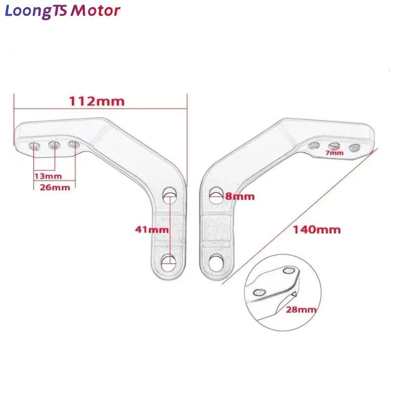 CNC Motorcycle Handguard Bracket 22mm 28mm Handlebar Retrofit Support Accessories For KTM XCW XCFW EXC Husqvarna HONDA Pit Bikes