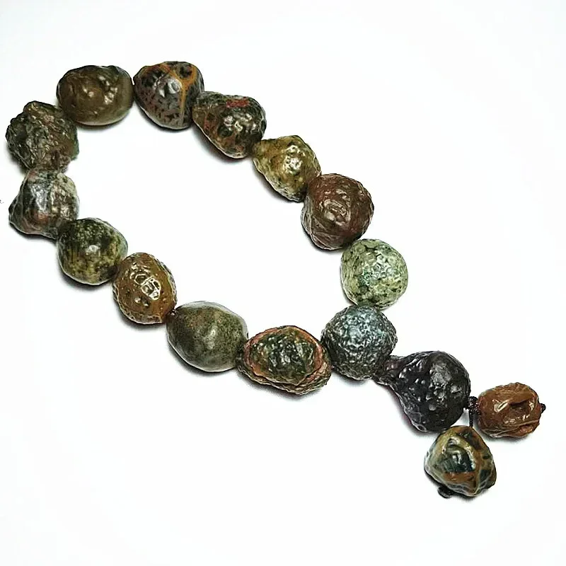 Factory Price Wholesale Jewelry Alashan Gobi Material Exquisite Rare Tendon Stone Agate Bracelet