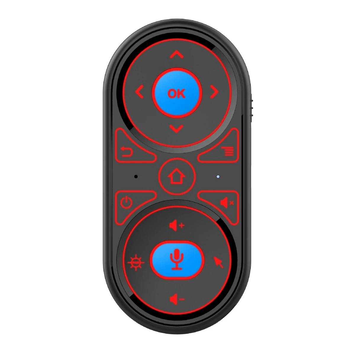 Wireless 2.4G Air Mouse, RGB Backlight, Gyro IR, Aprendendo para Controle Remoto Google Voice, Mini Teclado Recarregável, G11