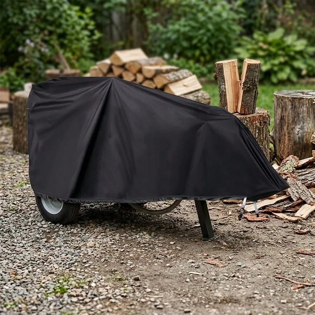 Waterproof 420D Oxford Log Splitter Cover 83x45x39 Inch With Drawstring For 15-45 Ton Wood Splitter O'utdoor Protection Shield