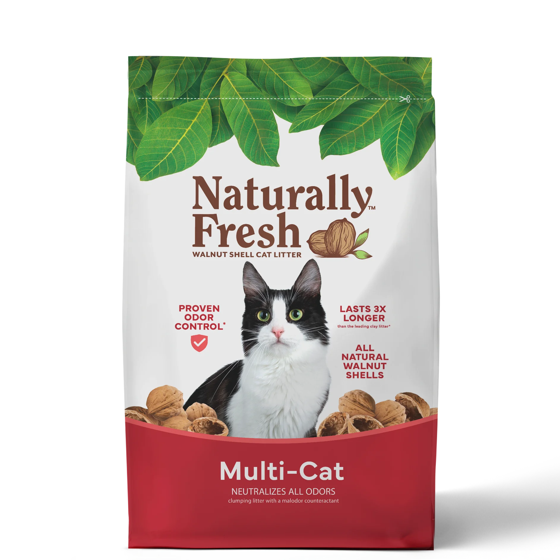 

Multi-cat clumping litter for multiple felines, 40-pound large bag for extended use and odor control