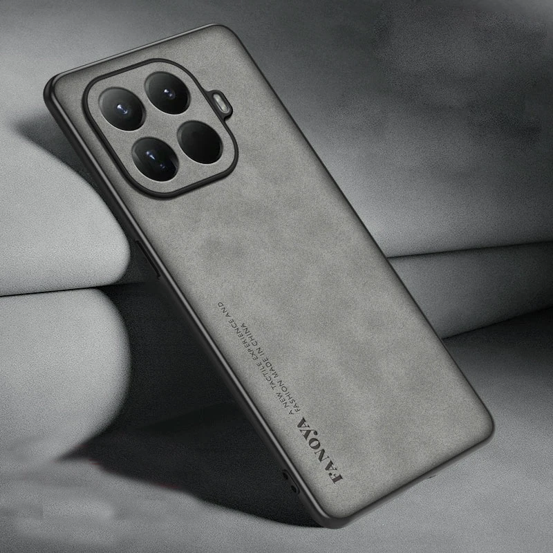 حافظة من البلاستيك الصلب لحماية العدسات من جلد البولي يوريثان غير اللامع لهاتف Xiaomi 15T 15T Pro