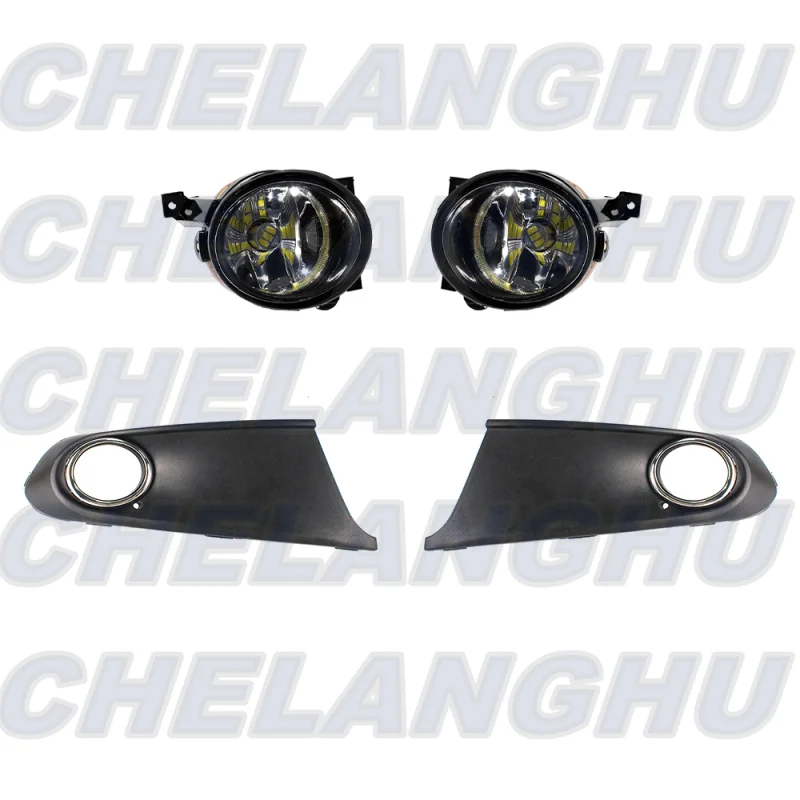 For VW Polo Sedan 2010 2011 2012 2013 2014 2015 1 Set Front LED Fog Lights+Grille Cover Car accessories 1T0941699C 1T0941700C