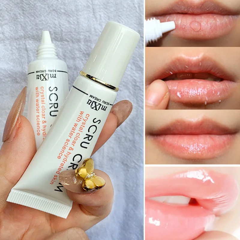 Propolis Gel Eksfoliasi bibir profesional, kosmetik bibir penuh melembabkan menghilangkan kulit mati mengurangi garis bibir scrub Perawatan Bibir