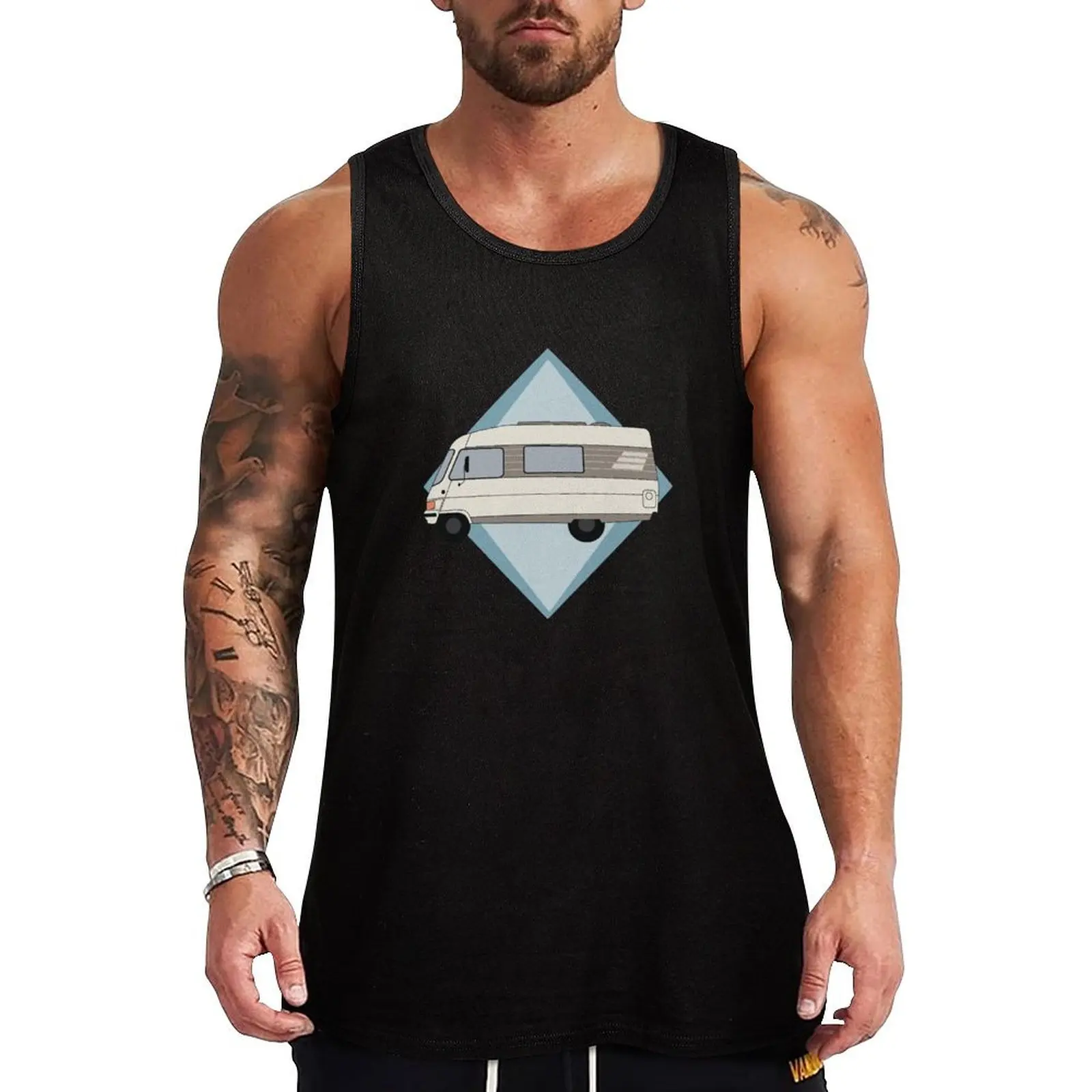

Retro Camper Logo Tank Top Vest for boy gym clothes for man bodybuilding t-shirt mens designer clothes