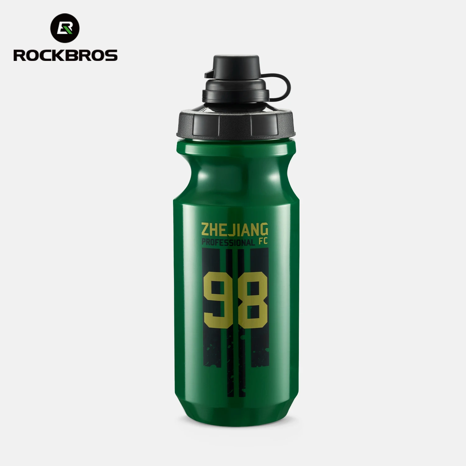 

ROCKBROS Bicycle Water Bottle 600ML Large Capacity with Spout Dust Bottle Cover Outdoor Sports Portable Cycling Water Bottle