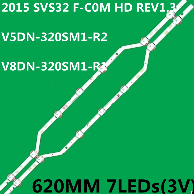 New 10PCS LED Strip for UE32N5372 UE32N5305 UE32N5300 UE32N5000 JJ032BGE-R1 2015 SVS32 FHD F-COM BN96-36236A 36235A LM41-00618A