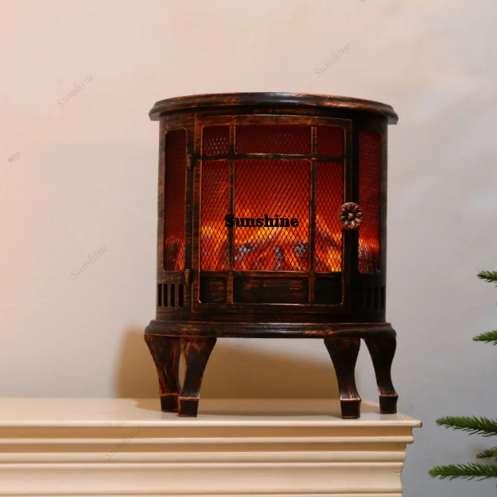 Simulated Fire Lantern Outdoor Decoration LED Flame Lamp New Fireplace Fireplace  Lantern  Ornaments Christmas Scene  FT
