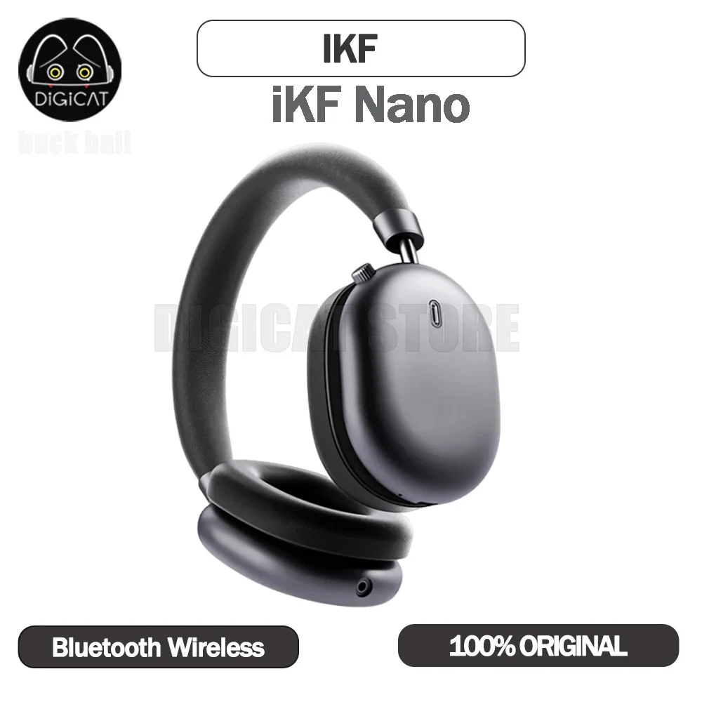 

IKF Nano Headset Active Noise Reduction Wireless Bluetooth Earphone Over Ear Headsets Low Latency Gamer Earphone Ipx4 Waterproof