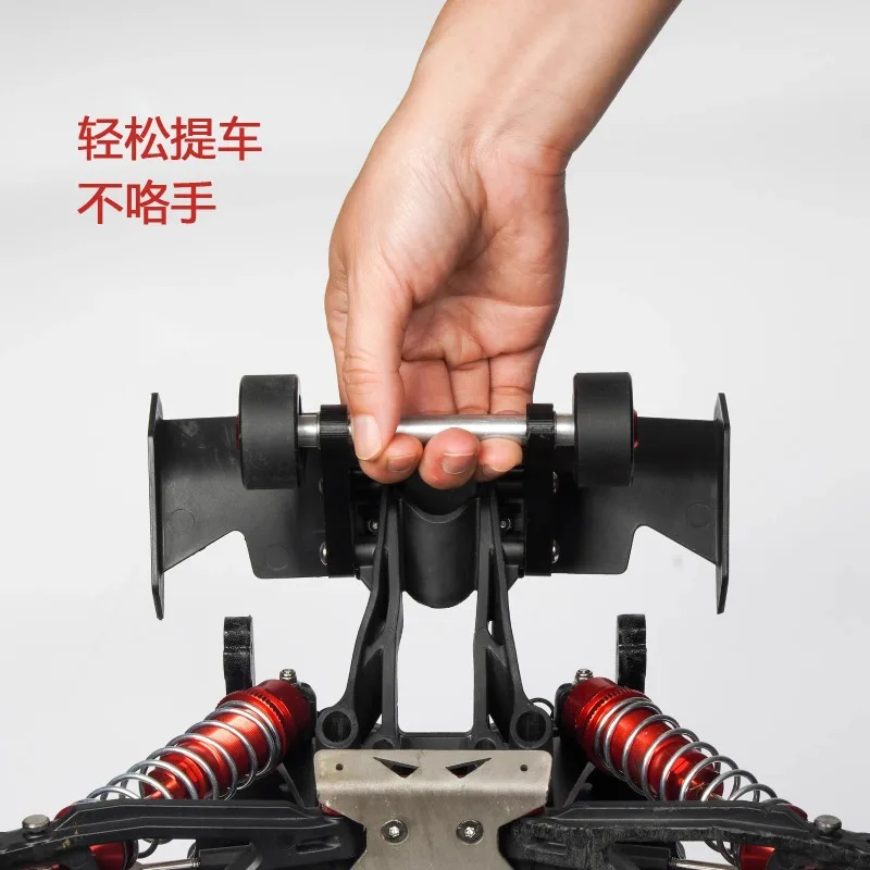 ARRMA 1/8 Outcast/Kraton V6/EXB Wheelie Bar Set- Heavy Duty Nylon Anti-Flip Roller Kit for 6S Bashing No-Drill Mounting