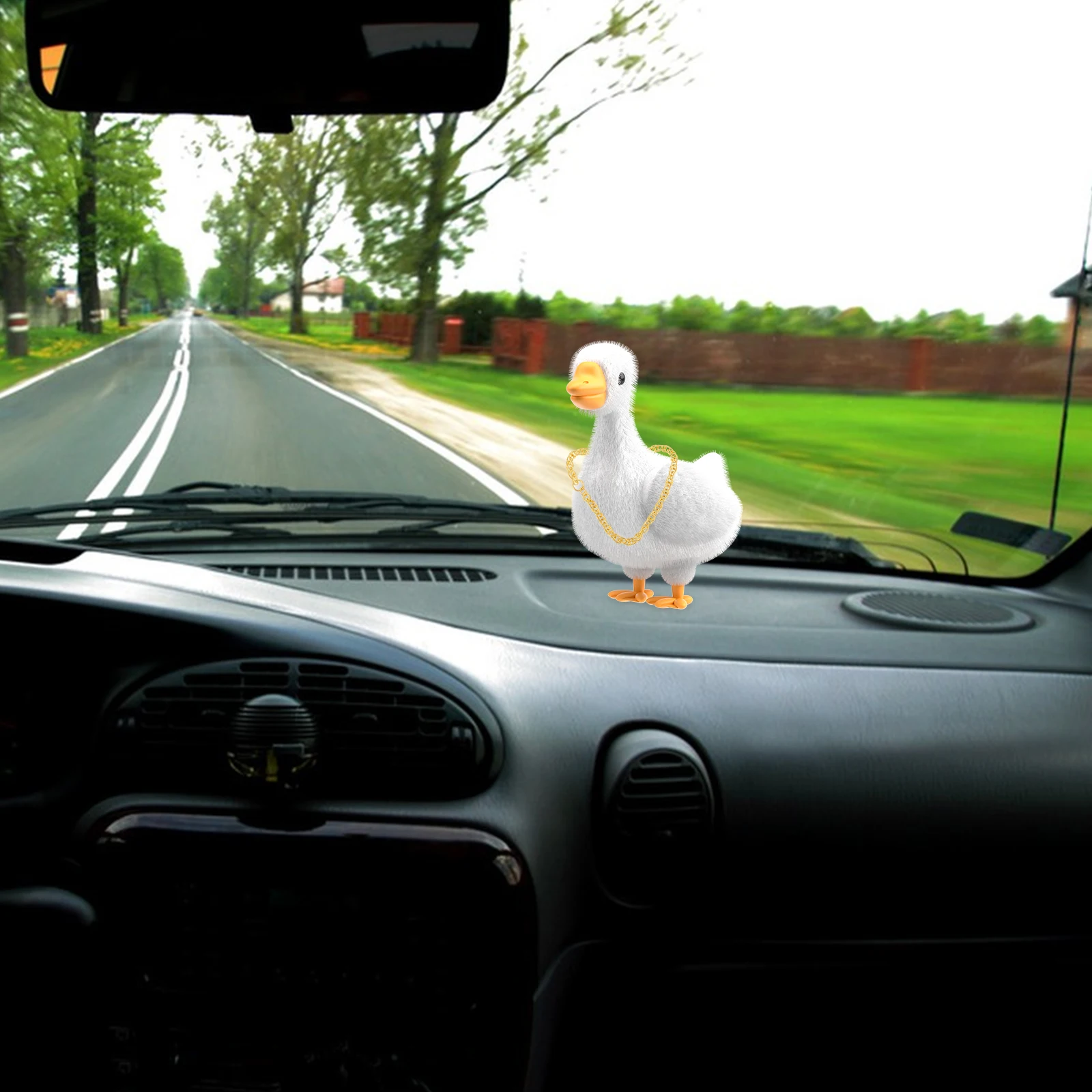 

Little Yellow Duck Jewelry Car Accessories Hanging Ornament Baby Dashboard Decorations