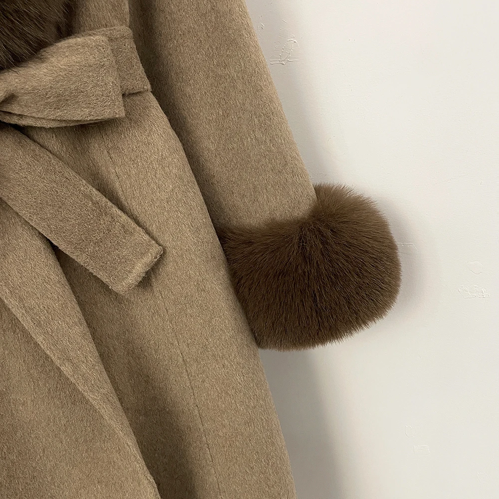 OFTBUY معطف الفرو النسائي الشتاء معطف الفرو الاصطناعي للنساء معطف فو سيدة المستجدات في معاطف وسترات معطف مع الأكمام الفراء