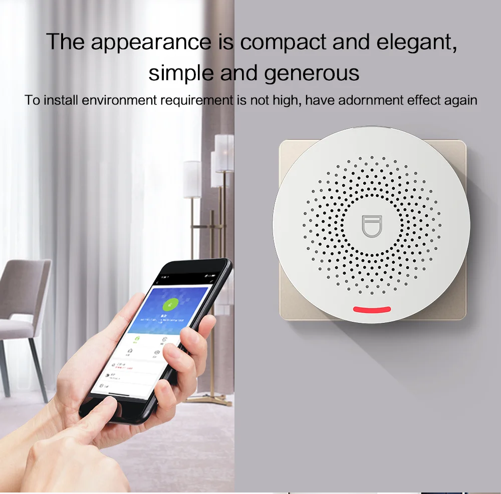 PGST Tuya Smart Control For Comprehensive Home Wireless Home Security System Set With High Sensitivity Smoke Alarm Door Sensor