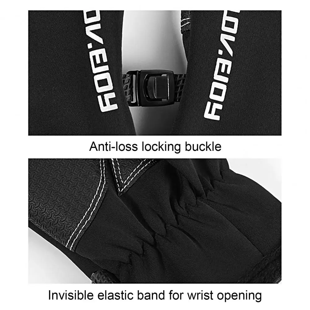 

Unisex Gloves 1 Pair Versatile Drawstring Cuffs Strong Grip Women Men 2 Fingers Flip Angling Gloves for Cold Weather