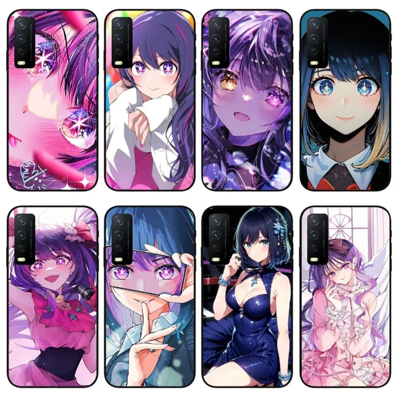 Anime Oshinoko Luxury Phone Case for VIVO Y95 Y93 Y31 Y20 V19 V17 V15 Pro X60 NEX Black Soft Phone Cover