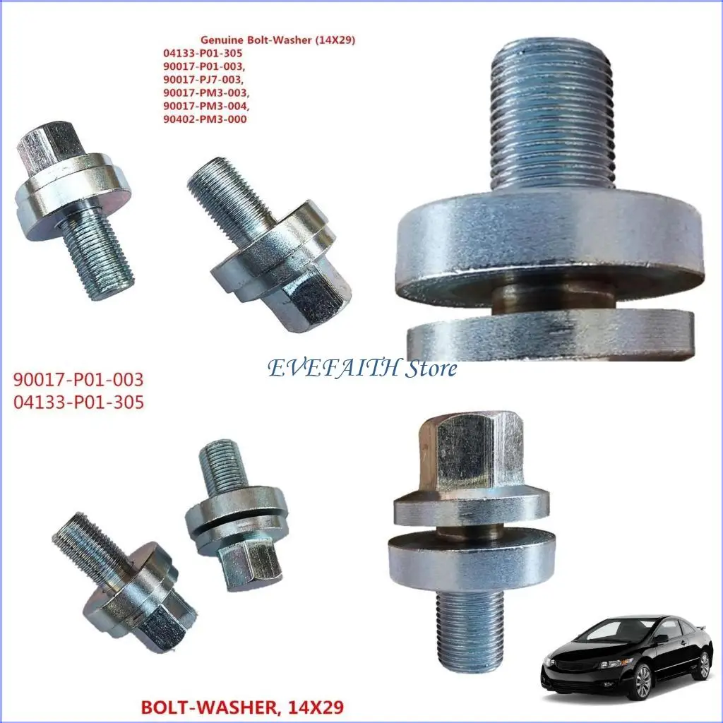 124B Crankshaft Pulley Bolt for Civic 90017PM3004 90017PM3000 Convenient Installation