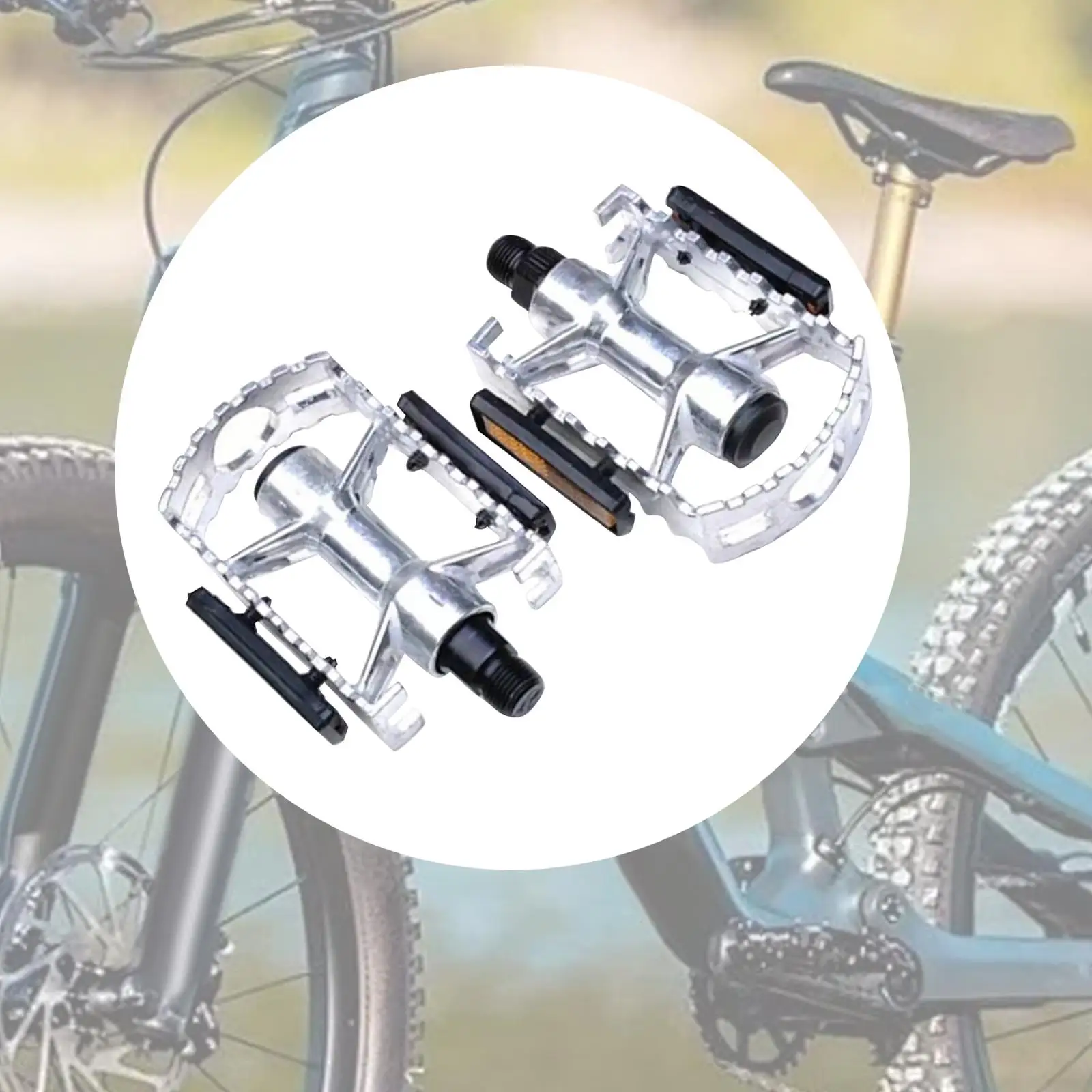 Mountain Bike Pedals for Road Bike Sealed Bearing with Reflector Foot Pedals image 4