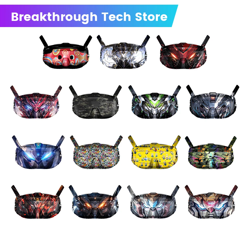 Cool Graffiti Decorative Stickers For DJI Goggles N3 Flying Glasses Anti-scratch Protection Easy Tear Personalised Stickers