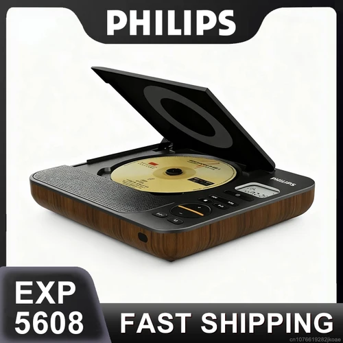 Nuevo Philips EXP5608 conveniente reproductor de CD Retro CD de escritorio Audio USB/TF inalámbrico Bluetooth hogar estéreo HiFi MP3 altavoz caja