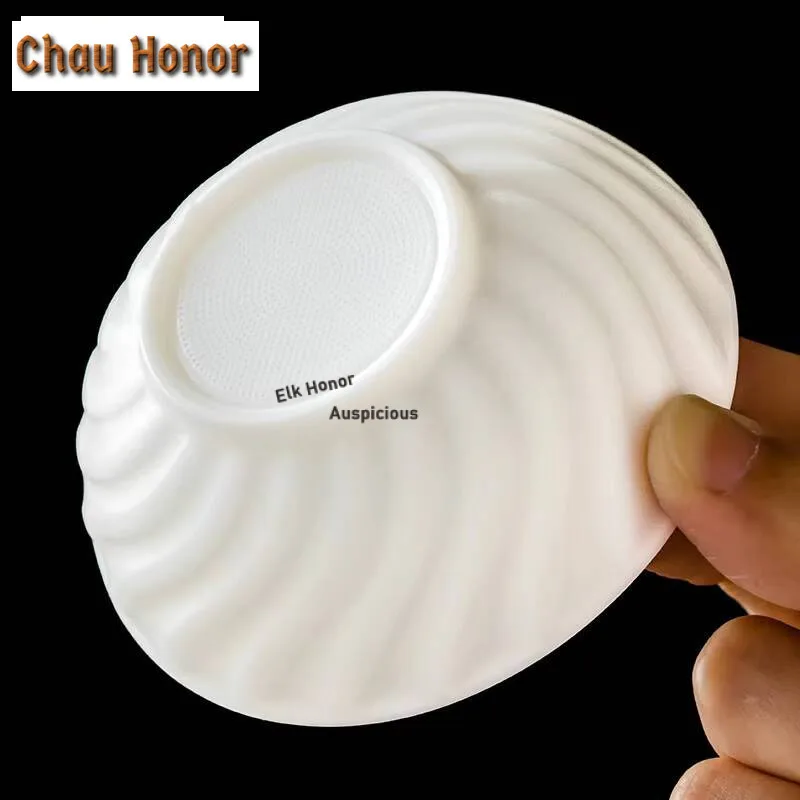 Mutton Fat Jade White Porcelain Tea Infusor Japanese Leaf Strainer 1288 Holes Tea Strainer Tea Maker Filter Chinese Tea Set Gift
