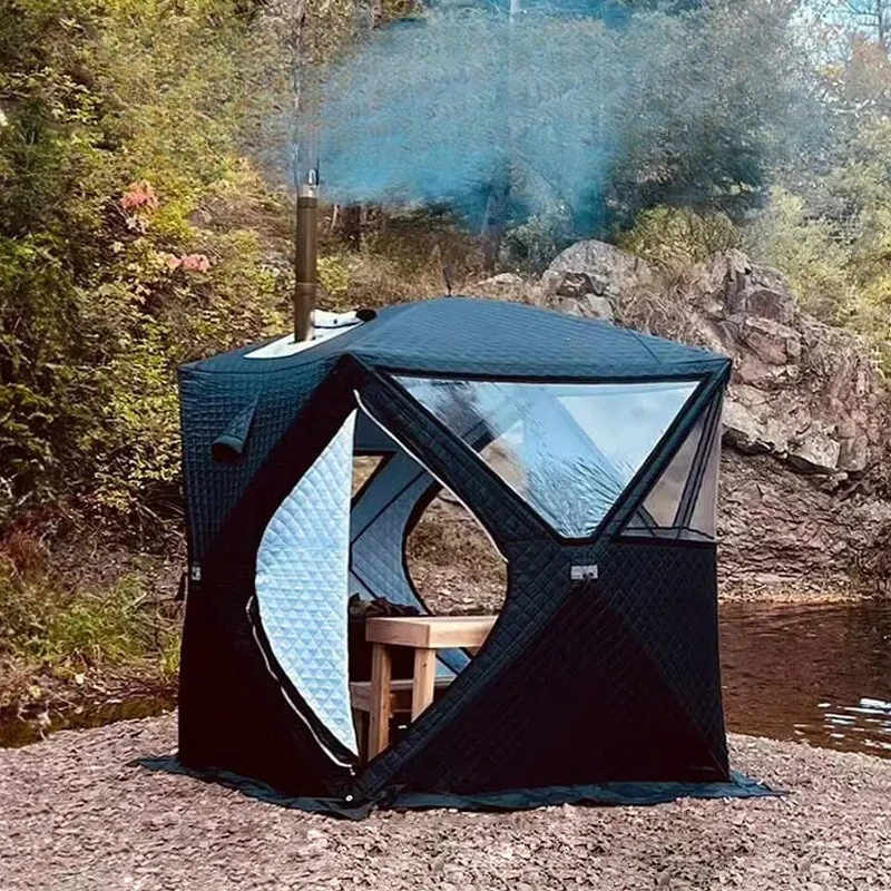 

Chimney tent winter fishing thickened outdoor camping cotton winter fishing ice fishing tent flame retardant sauna tent