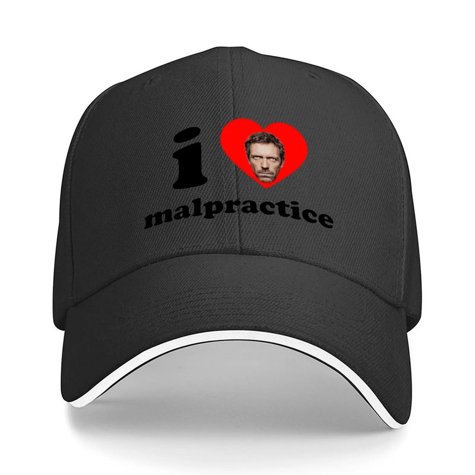 

i heart malpractice (black font) Baseball Cap Streetwear Trucker Cap cute Sun Cap Men Luxury Brand Women's