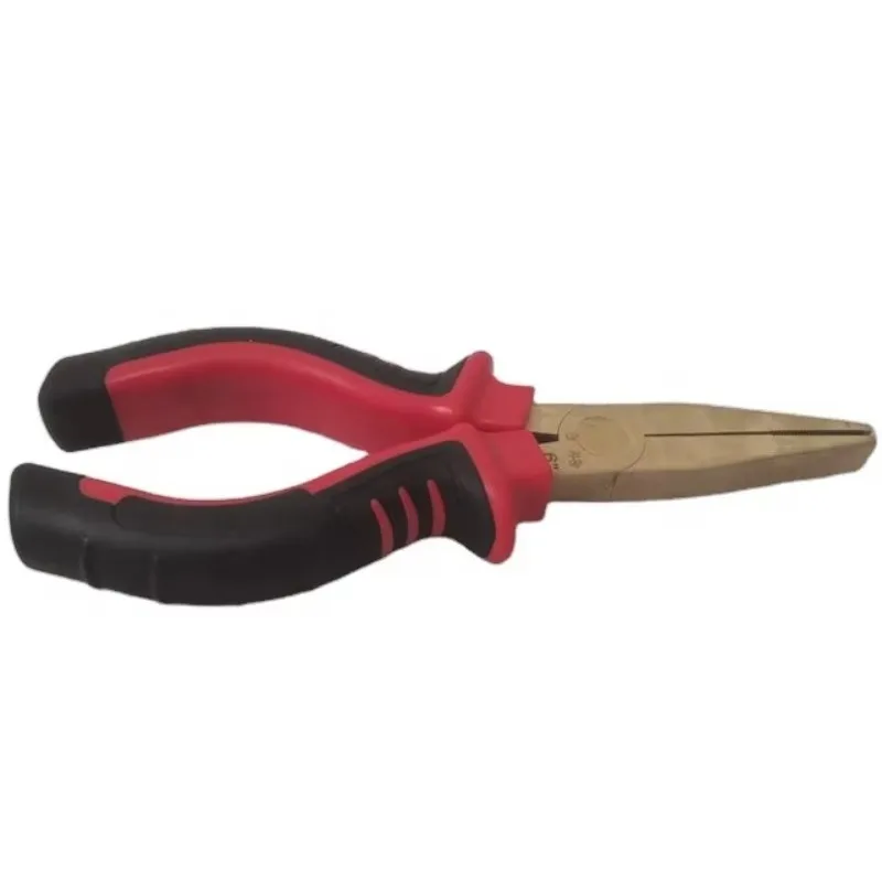 Strumenti non scintillanti Pinza a becchi piatti in bronzo di alluminio da 6 pollici con manico in plastica