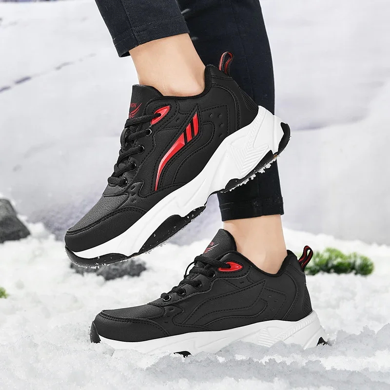 men boots 2024 New Winter Slippers Warm Men Shoes Waterproof Non-Slip Plush Sneakers Male tenis shoes Boots Men Sneakers Winter