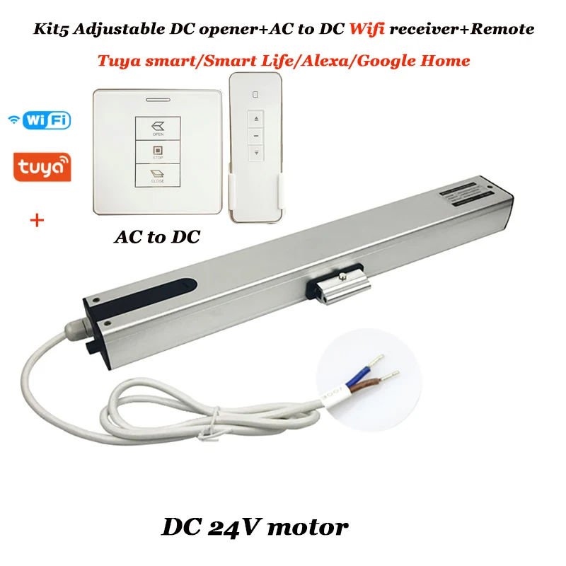 400mm Adjustable Smart Window Opener Roof Skylight Driver Wifi Tuya Smart Life APP Remote Open Awning Window Pusher