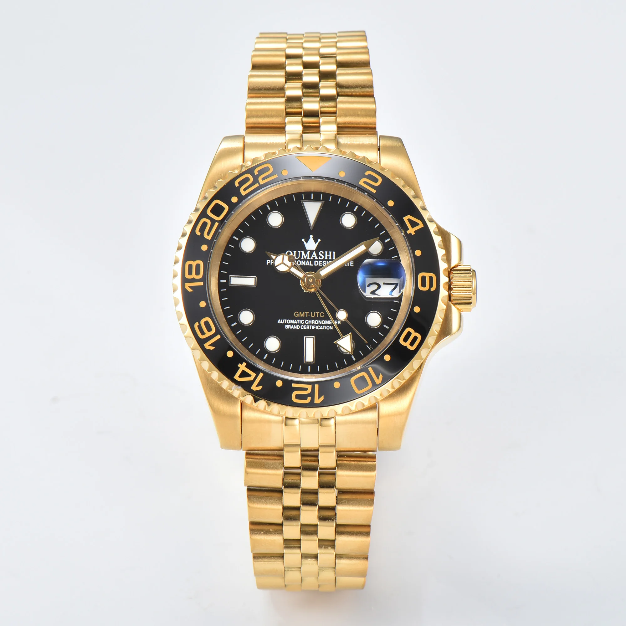 nh34 watch watches for men nh34 movement GMT watch mechanical automatic watch luminous ceramic men\'s watch sapphire glass watch