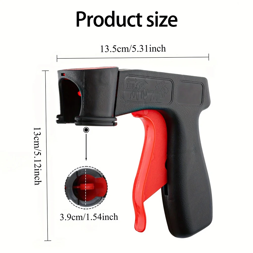 수동 플라스틱 스프레이 페인트 트리거 핸들 분사 보조 핸드 스프레이 캔 건, 가정용 DIY 자동차 벽 페인트 병 피스톨 그립