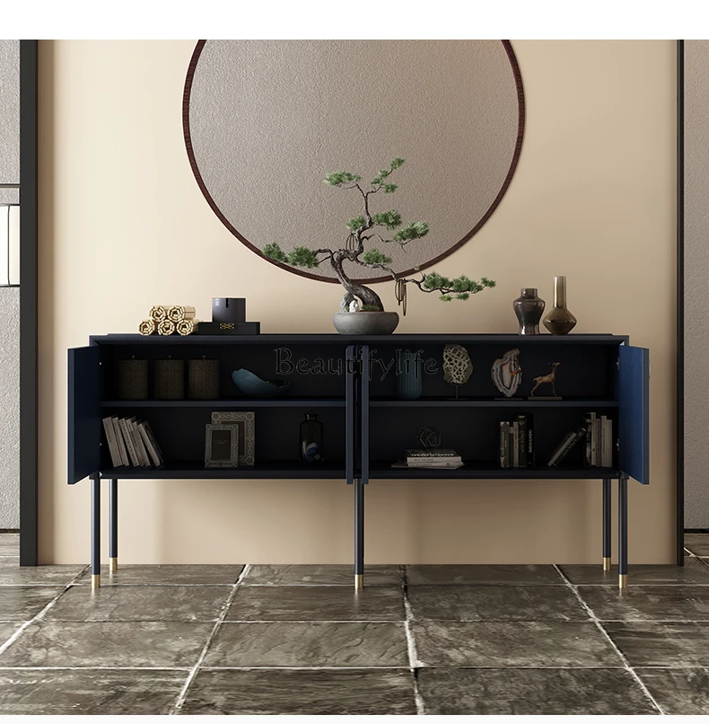 New Chinese-style entrance cabinet Modern light luxury Italian-style decorative locker entrance table